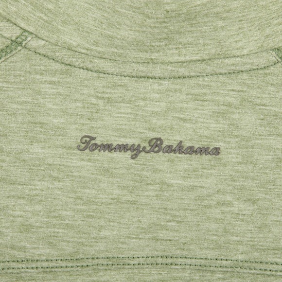 Tommy Bahama Sweater Mens Medium Green Island Zone Quarter Zip Pullover Top - Picture 4 of 12